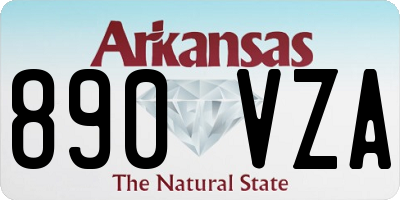 AR license plate 890VZA
