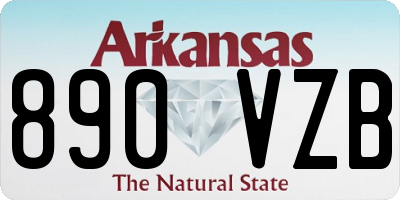 AR license plate 890VZB