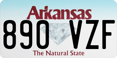 AR license plate 890VZF