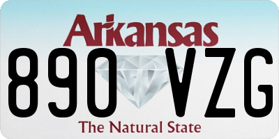 AR license plate 890VZG