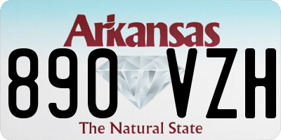 AR license plate 890VZH