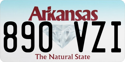 AR license plate 890VZI
