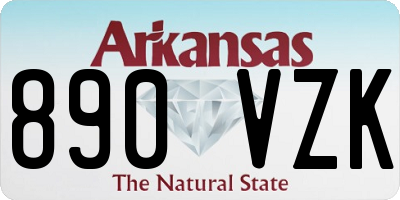 AR license plate 890VZK