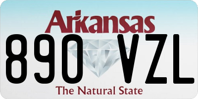 AR license plate 890VZL
