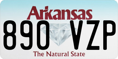 AR license plate 890VZP