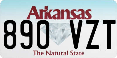 AR license plate 890VZT