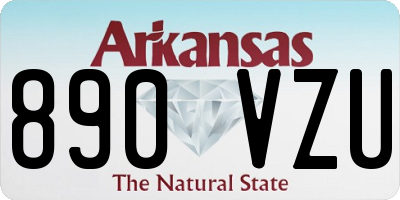 AR license plate 890VZU