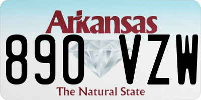 AR license plate 890VZW