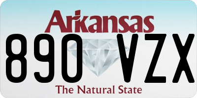 AR license plate 890VZX