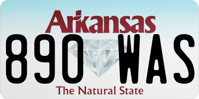 AR license plate 890WAS