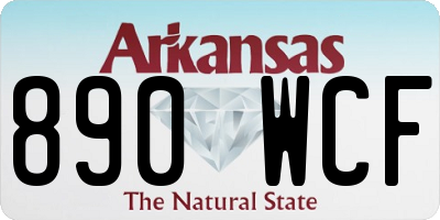 AR license plate 890WCF