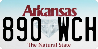 AR license plate 890WCH
