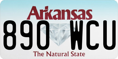 AR license plate 890WCU