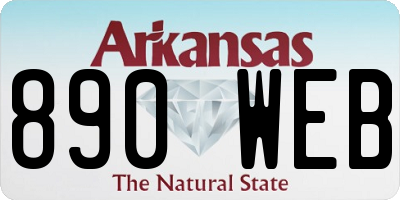 AR license plate 890WEB
