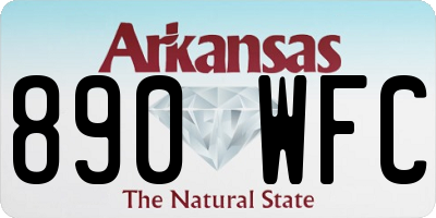 AR license plate 890WFC