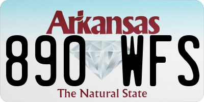 AR license plate 890WFS