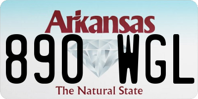 AR license plate 890WGL