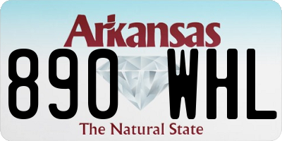 AR license plate 890WHL