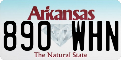 AR license plate 890WHN