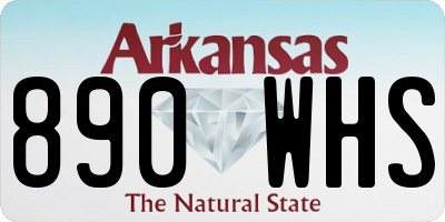 AR license plate 890WHS
