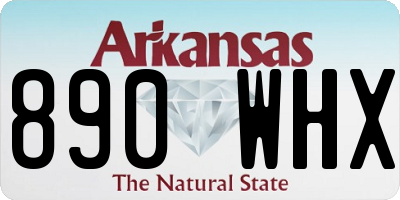 AR license plate 890WHX