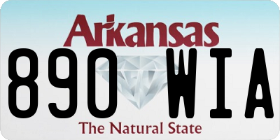 AR license plate 890WIA