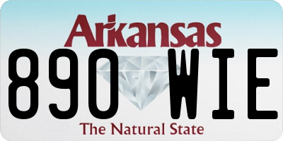 AR license plate 890WIE