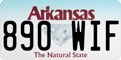 AR license plate 890WIF
