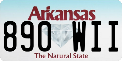 AR license plate 890WII