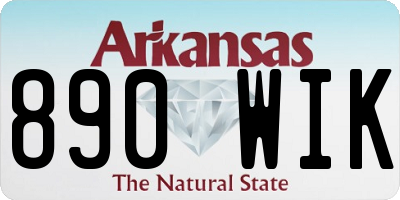 AR license plate 890WIK