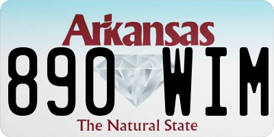AR license plate 890WIM