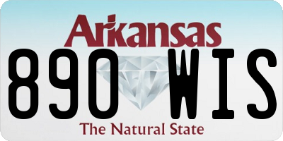 AR license plate 890WIS