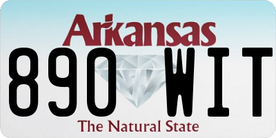 AR license plate 890WIT