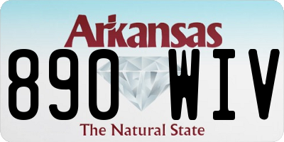 AR license plate 890WIV