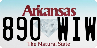 AR license plate 890WIW
