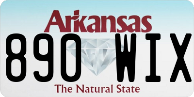 AR license plate 890WIX