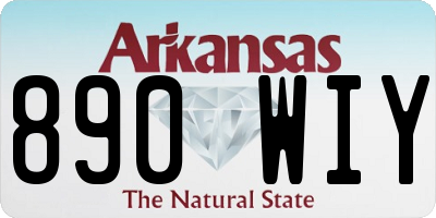 AR license plate 890WIY