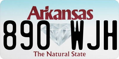 AR license plate 890WJH