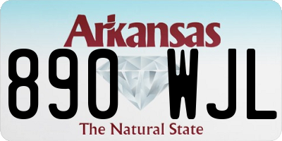 AR license plate 890WJL