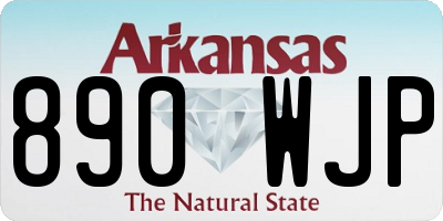 AR license plate 890WJP