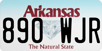 AR license plate 890WJR