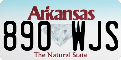 AR license plate 890WJS