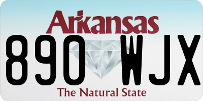 AR license plate 890WJX