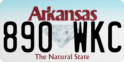AR license plate 890WKC