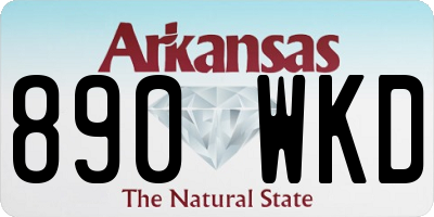 AR license plate 890WKD