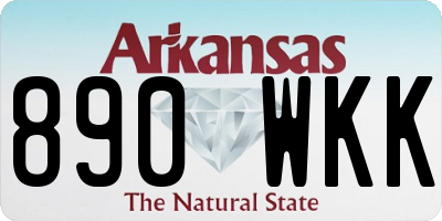 AR license plate 890WKK