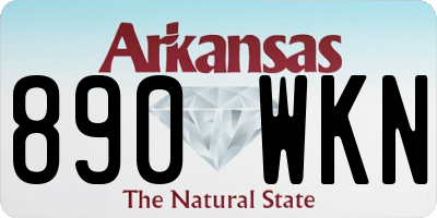 AR license plate 890WKN