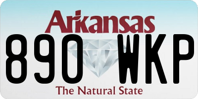 AR license plate 890WKP