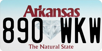 AR license plate 890WKW