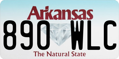AR license plate 890WLC